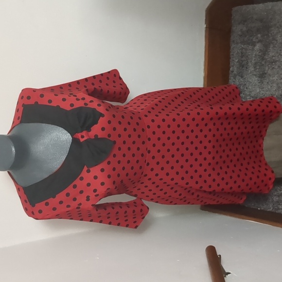 Lindy Bop Dresses & Skirts - Lindy Bop Red and Black Polka Dot Midi Dress